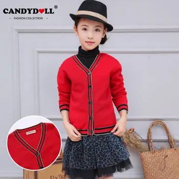 CANDYDOLL Girls' spring cardigan classic children's long-sleeve cardigan with comfortable knitted single-breasted cardigan
CANDYDOLL Girls' spring cardigan classic children's long-sleeve cardigan with comfortable knitted single-breasted cardigan