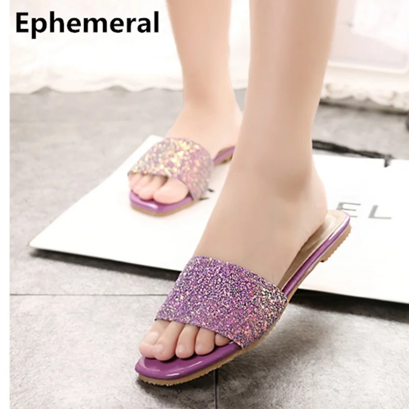 Women's outdoor and home slippers ladies flat slides open toe bling shoes for summer sandalias de mujer 2017 flip flops size 45
Women's outdoor and home slippers ladies flat slides open toe bling shoes for summer sandalias de mujer 2017 flip flops size 45