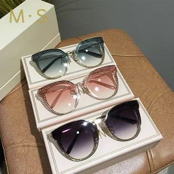 MS New Sunglasses Women Oversized Eyewear 2019 Gradient Brown Pink Rimless Sun Glasses for Female Gift Brand Designer Uv400
MS New Sunglasses Women Oversized Eyewear 2019 Gradient Brown Pink Rimless Sun Glasses for Female Gift Brand Designer Uv400