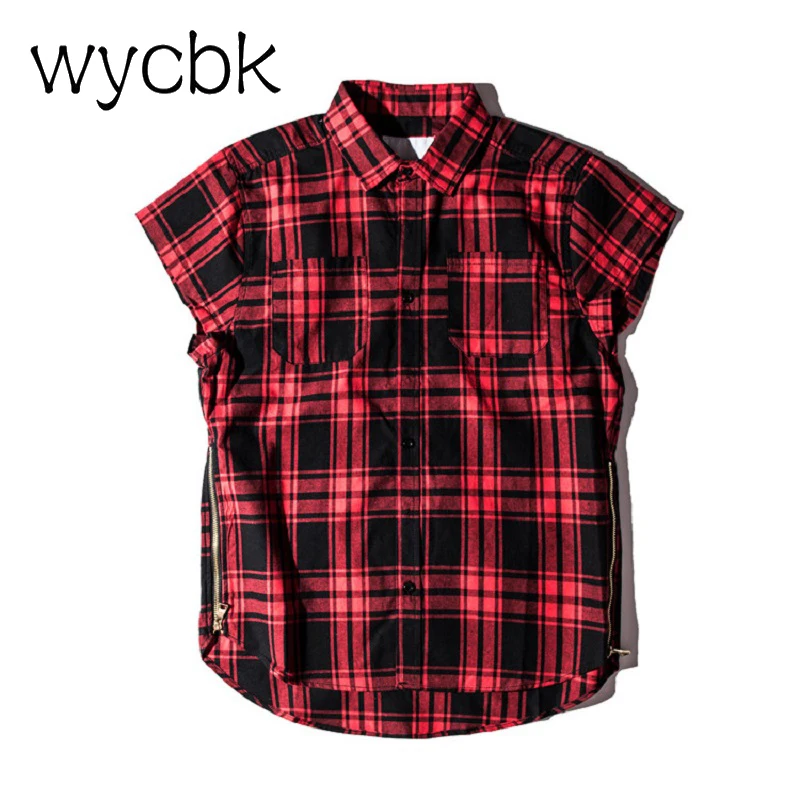 Quality Sleeveless Brushed Flannel Shirt Zipped Side Slits Ripped Armholes Plaid Tops Free Shipping
Quality Sleeveless Brushed Flannel Shirt Zipped Side Slits Ripped Armholes Plaid Tops Free Shipping