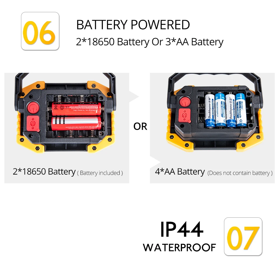 Portable led spotlight work light (12)
