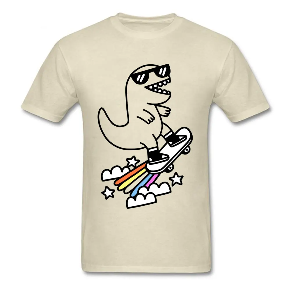 New Coming Men Tops T Shirt Rad Rex 3694 Normal Tshirts 100% Cotton Short Sleeve Design Tops Shirt Round Collar Rad Rex 3694 beige
