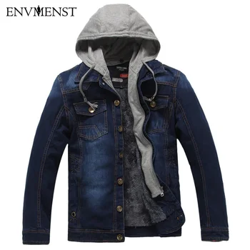 Envmenst Men Jeans Jacket New Fashion Men's Winter Thick Denim Jackets Coat Male Hooded Fleece Warm Jacket Jean For Male
Envmenst Men Jeans Jacket New Fashion Men's Winter Thick Denim Jackets Coat Male Hooded Fleece Warm Jacket Jean For Male