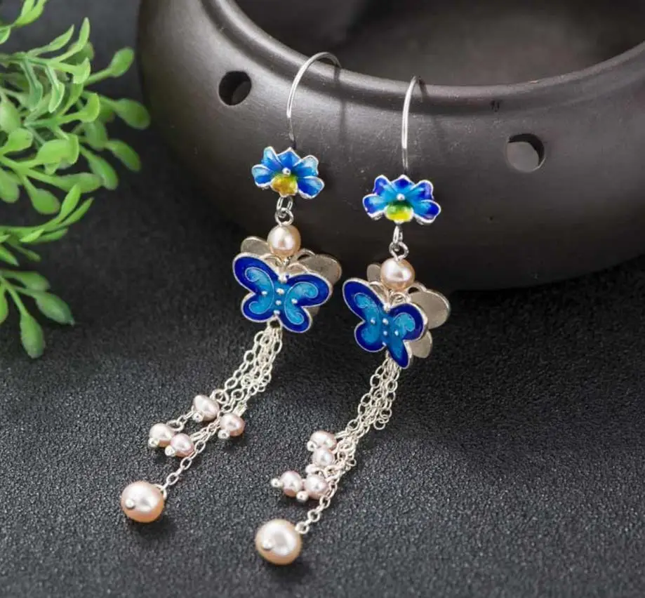 Fashion Jewelry Hand Made 925 Solid Silver Natural Silvery stone Butterfly Woman Precious Stone Cute Romantic Dangle Earrings
Fashion Jewelry Hand Made 925 Solid Silver Natural Silvery stone Butterfly Woman Precious Stone Cute Romantic Dangle Earrings