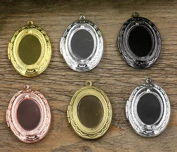 22*29mm Oval Photo Locket Pendant Charms Frame Locket for 13*18mm Oval Cabochons DIY Making Multi-color
22*29mm Oval Photo Locket Pendant Charms Frame Locket for 13*18mm Oval Cabochons DIY Making Multi-color