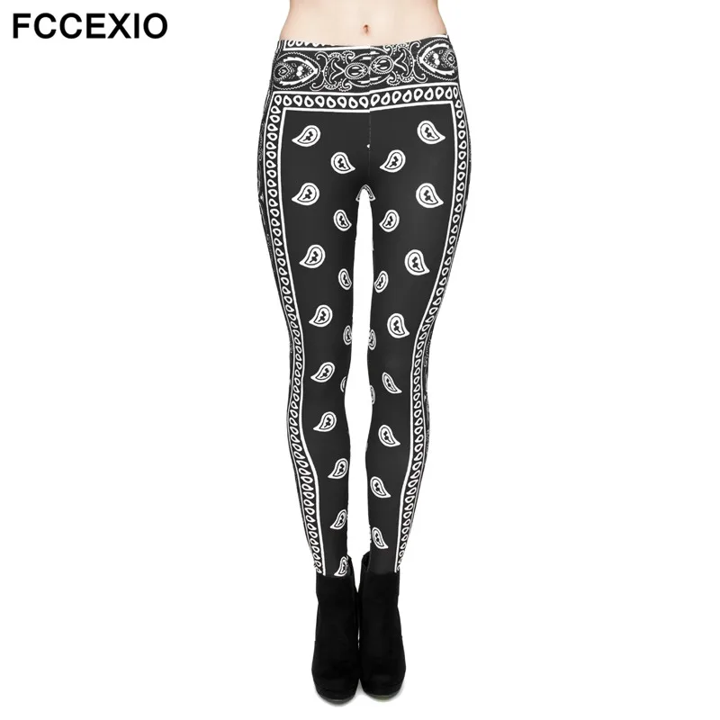 FCCEXIO New Sexy Style 3D Print Bandana Black Character Pattern Polyester Pants Free Size Fitness Legging Standard Women Legging
FCCEXIO New Sexy Style 3D Print Bandana Black Character Pattern Polyester Pants Free Size Fitness Legging Standard Women Legging