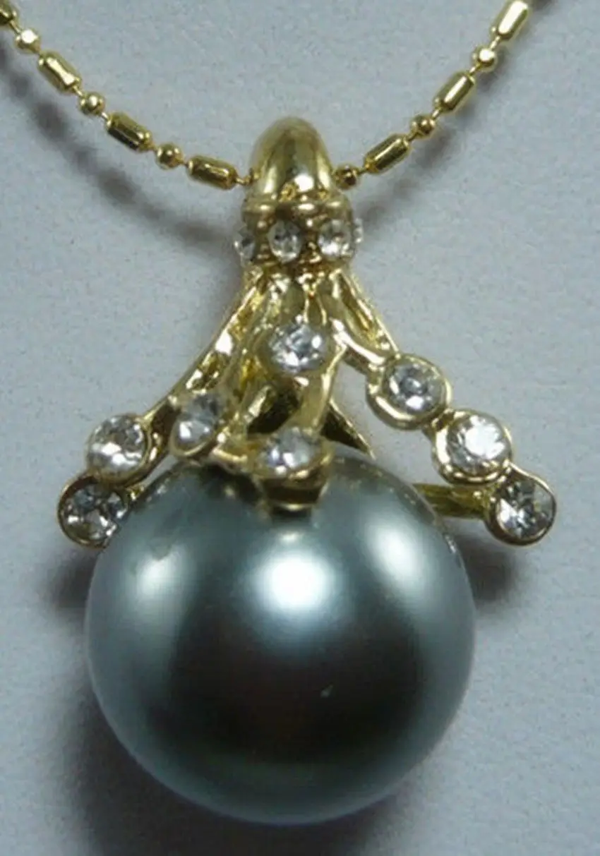 Hot sale new Style >>>>>Huge Big 14mm Black Grey Southsea Mohter-of Shell Pearl Pendant Necklace
Hot sale new Style >>>>>Huge Big 14mm Black Grey Southsea Mohter-of Shell Pearl Pendant Necklace