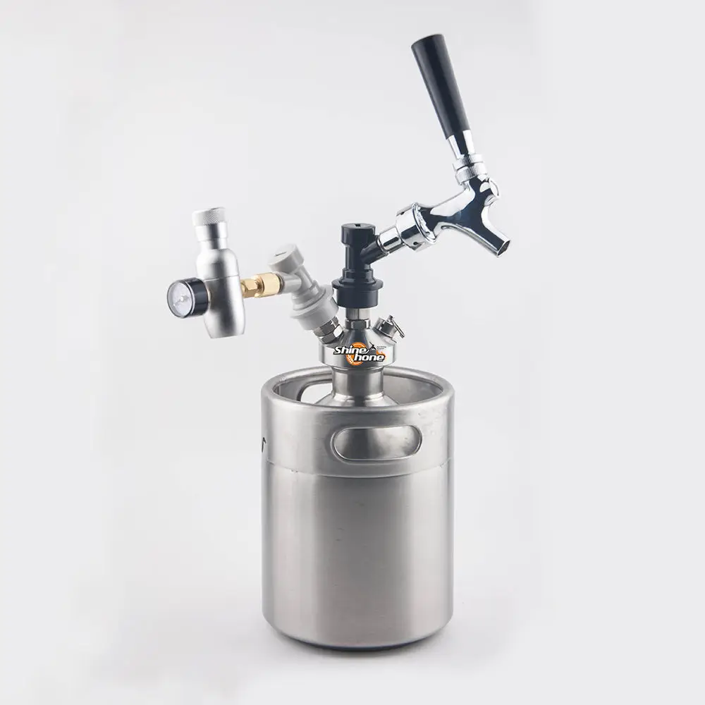 New 2018 Stainless Steel 2L Mini Beer Growler + Mini Keg Dispenser with beer tap + Co2 keg charger kit
New 2018 Stainless Steel 2L Mini Beer Growler + Mini Keg Dispenser with beer tap + Co2 keg charger kit
