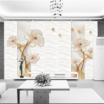 

Beibehang Custom 3 d wallpapers The butterfly 3 d luxurious sitting room sofa bedroom home decoration mural wallpaper