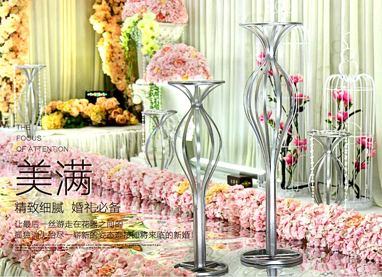 85 cm tall wedding nice centerpieces flower vase 
85 cm tall wedding nice centerpieces flower vase