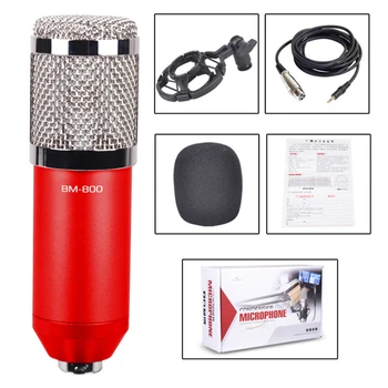 Microphone Mic Sound Studio For Singing Recording Kit KTV Karaoke With Shock Mount 3.5MM BM800 Dynamic Condenser Wired
Microphone Mic Sound Studio For Singing Recording Kit KTV Karaoke With Shock Mount 3.5MM BM800 Dynamic Condenser Wired