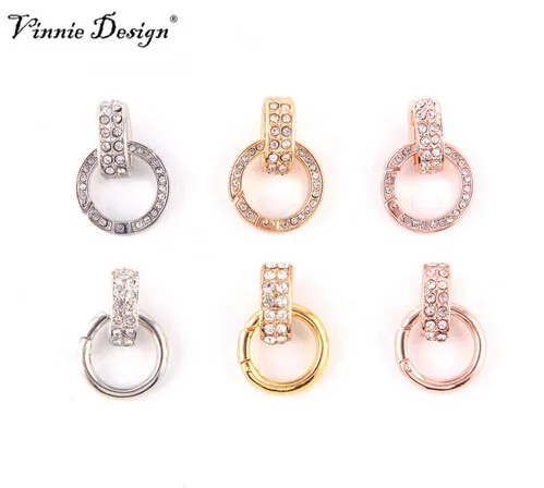 Vinnie Design Jewelry Spring Clasps Alloy Crystal Connector for Pendant Necklace DIY Jewelry Finding Components 10pcs/lot
Vinnie Design Jewelry Spring Clasps Alloy Crystal Connector for Pendant Necklace DIY Jewelry Finding Components 10pcs/lot