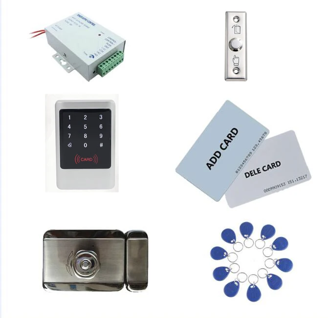 Access control kit,metal shell access control +power+inteligent mute lock+ exit button+10 keyfob ID tag,sn:Tset-9
Access control kit,metal shell access control +power+inteligent mute lock+ exit button+10 keyfob ID tag,sn:Tset-9
