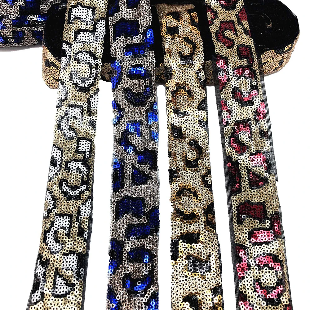 Lychee Life Leopard Print Lace Trims 2 Yards Sequined African Lace Ribbon DIY Sewing Material Lacework Accessories for Dress
Lychee Life Leopard Print Lace Trims 2 Yards Sequined African Lace Ribbon DIY Sewing Material Lacework Accessories for Dress