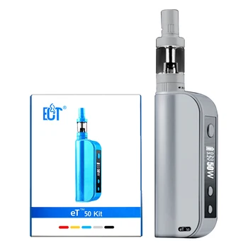 ECT eT50 50W Atomizer Starter Kit with 2.5ml Fog Mini Tank, 2200mAh, 0.3 ohm Coil Head - Silver
ECT eT50 50W Atomizer Starter Kit with 2.5ml Fog Mini Tank, 2200mAh, 0.3 ohm Coil Head - Silver