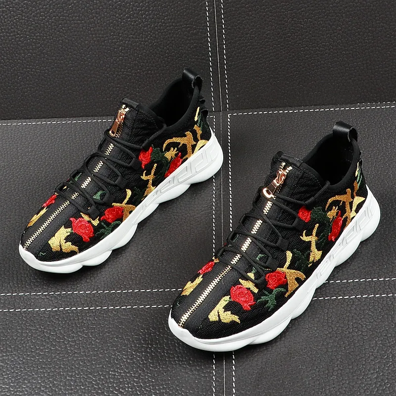 Designer Mens Mesh Royal embroidered flower Casual Shoes British Style Man Breathable Trending Leisure Shoes Male Chaussure
Designer Mens Mesh Royal embroidered flower Casual Shoes British Style Man Breathable Trending Leisure Shoes Male Chaussure
