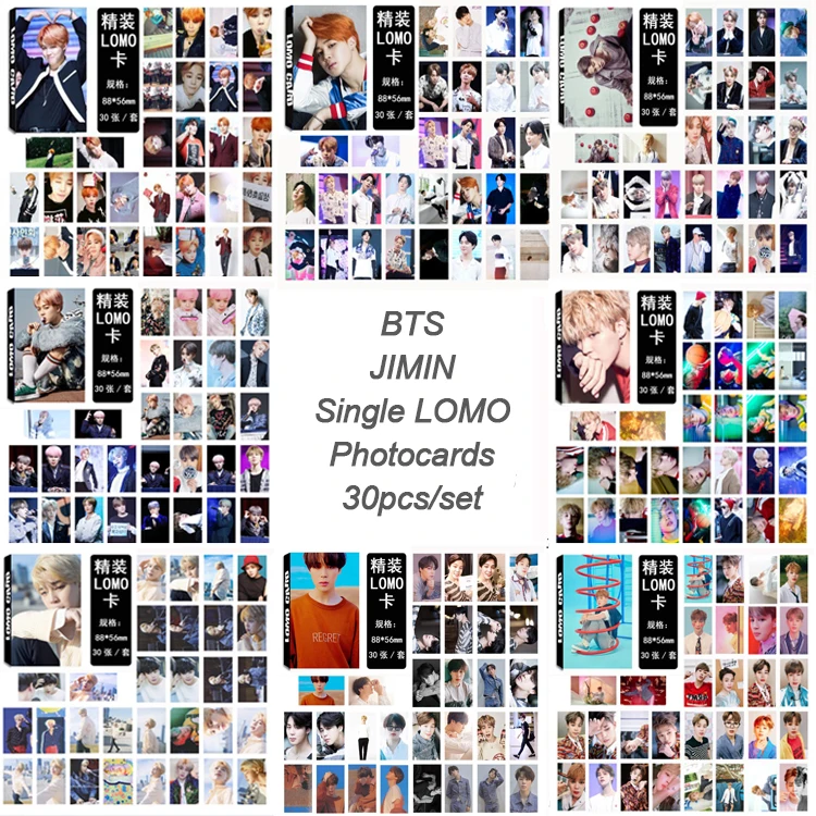 30pcs/set Fashion BTS Single JIMIN Photocard KPOP LOMO Cards bangtan boys LOVE YOURSELF JIMIN HD Photo card korean supplies
30pcs/set Fashion BTS Single JIMIN Photocard KPOP LOMO Cards bangtan boys LOVE YOURSELF JIMIN HD Photo card korean supplies