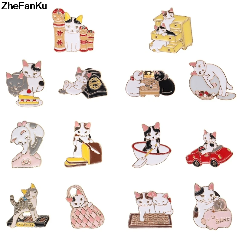 1Pc Cartoon Enamel Brooch Cat Drip Oil Alloy Brooch Simple Shirt Jewelry Gifts Free Shipping
1Pc Cartoon Enamel Brooch Cat Drip Oil Alloy Brooch Simple Shirt Jewelry Gifts Free Shipping