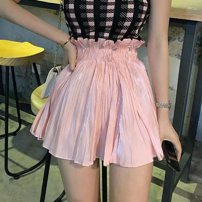 Spring Korean Fashion Pleated Pink Skirts Women Kawaii High Waist A Line Mini Skirt Retro Faldas Mujer Moda 2019
Spring Korean Fashion Pleated Pink Skirts Women Kawaii High Waist A Line Mini Skirt Retro Faldas Mujer Moda 2019