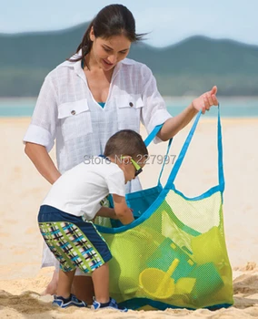 50Pcs/lot large sand away beach mesh bag Children Beach Toys Clothes Towel Bags baby toy collection bag
50Pcs/lot large sand away beach mesh bag Children Beach Toys Clothes Towel Bags baby toy collection bag
