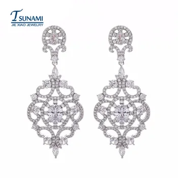 Luxury micro pave cubic zirconia earrings teamed The bride of 4 kinds of color zircon earrings
Luxury micro pave cubic zirconia earrings teamed The bride of 4 kinds of color zircon earrings
