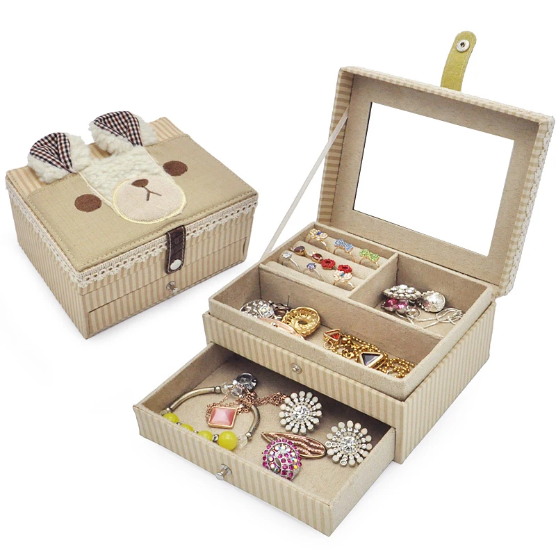 2019 New Fashion Bear Jewelry Box Gift Box Jewelry Packaging Display Women Makeup Case Luxury Earring Ear Nail Organizer Storage
2019 New Fashion Bear Jewelry Box Gift Box Jewelry Packaging Display Women Makeup Case Luxury Earring Ear Nail Organizer Storage