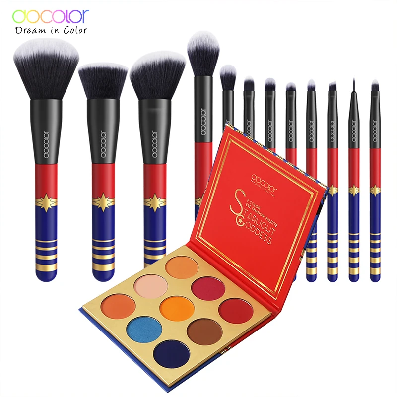 Docolor Professional 9 Color Eye Shadow Nude Palette and 12pcs Makeup Brushes Cosmetic Powder Foundation Eyeshadow Brush Set Kit
Docolor Professional 9 Color Eye Shadow Nude Palette and 12pcs Makeup Brushes Cosmetic Powder Foundation Eyeshadow Brush Set Kit