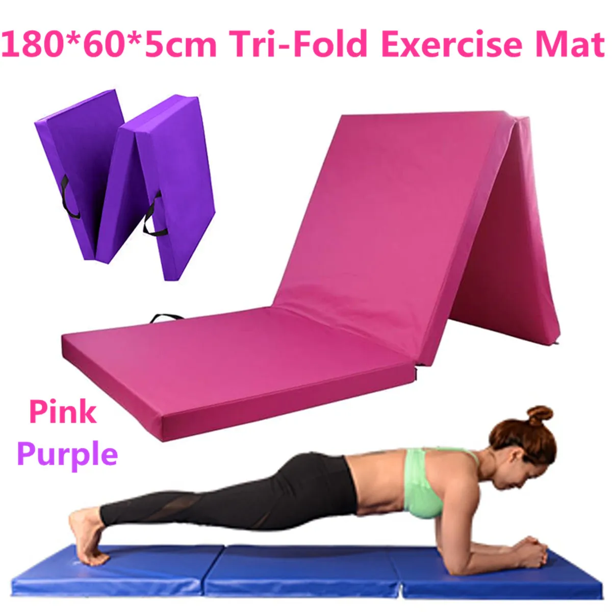 Portable Gymnastics Mat Folding Panel PVC Yoga Mats Stretching Fitness Exercise Tumbling Rolling Pad Outdoor Camping Damp Proof
Portable Gymnastics Mat Folding Panel PVC Yoga Mats Stretching Fitness Exercise Tumbling Rolling Pad Outdoor Camping Damp Proof