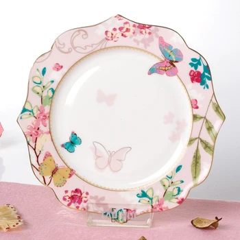 Ceramic Round Plates Dishes Bone China Butterfly Dessert Fruit cake Plate Home Dinnerware Decoration Free Shipping
Ceramic Round Plates Dishes Bone China Butterfly Dessert Fruit cake Plate Home Dinnerware Decoration Free Shipping