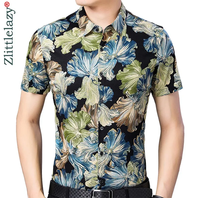 2019 brand casual luxury hawaiian floral summer short sleeve slim fit men shirt social dress shirts mens fashions jersey 51544
2019 brand casual luxury hawaiian floral summer short sleeve slim fit men shirt social dress shirts mens fashions jersey 51544