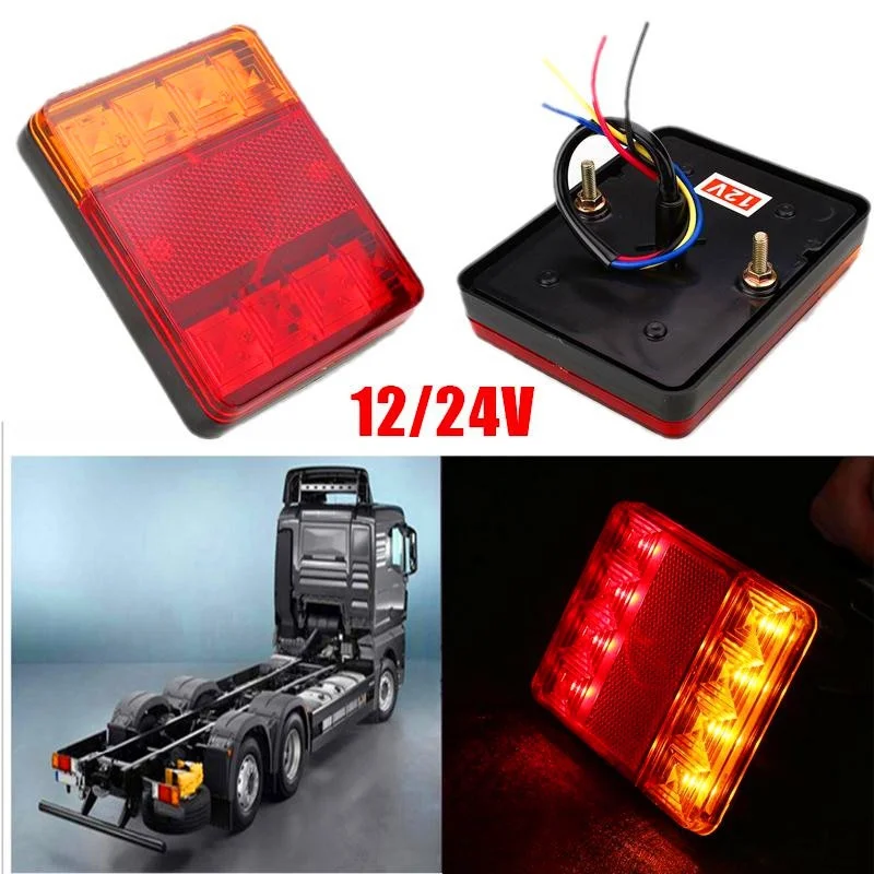 DHL 50 PCS Waterproof 8 LED Red Yellow Tail Warning Light 12V For Trailer Truck Boat Car
DHL 50 PCS Waterproof 8 LED Red Yellow Tail Warning Light 12V For Trailer Truck Boat Car