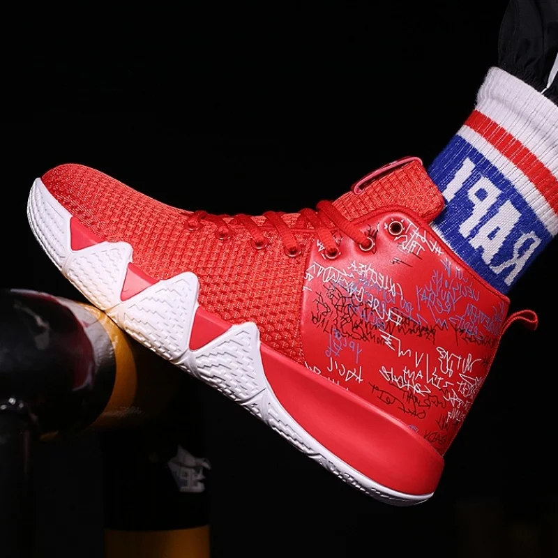 Men's new high-top basketball shoes Breathable mesh non-slip sneakers Breathable Men Ankle Boots Basketball shoes sneakers
Men's new high-top basketball shoes Breathable mesh non-slip sneakers Breathable Men Ankle Boots Basketball shoes sneakers