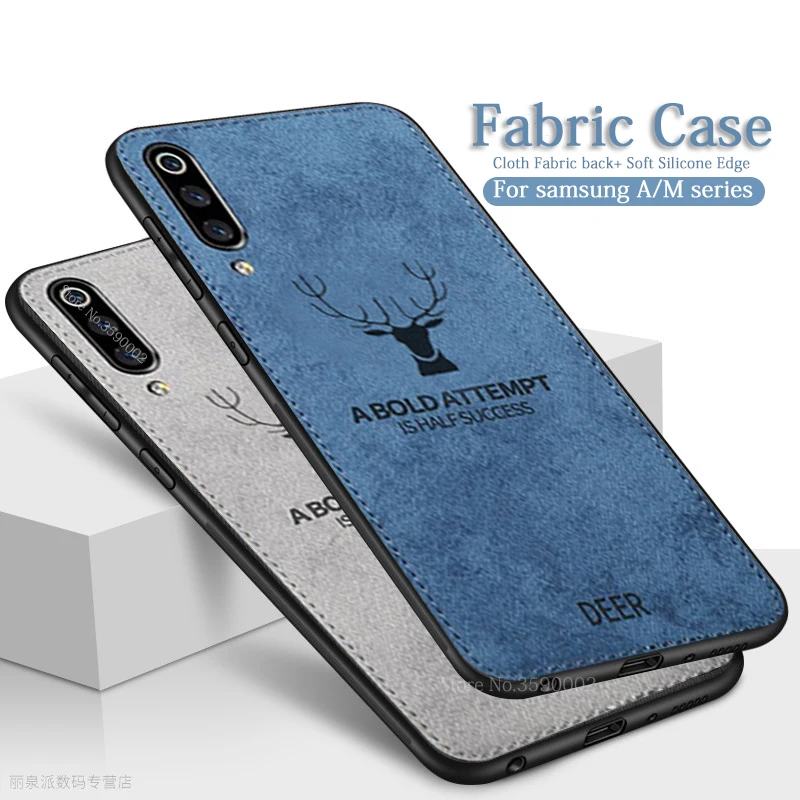 Cloth Fabric Phone Case For Samsung Galaxy A50 A505 Soft Silicone Edge Cover Shell For Samsung M20 M30 A30 M10 A10 Fashion Coque
Cloth Fabric Phone Case For Samsung Galaxy A50 A505 Soft Silicone Edge Cover Shell For Samsung M20 M30 A30 M10 A10 Fashion Coque