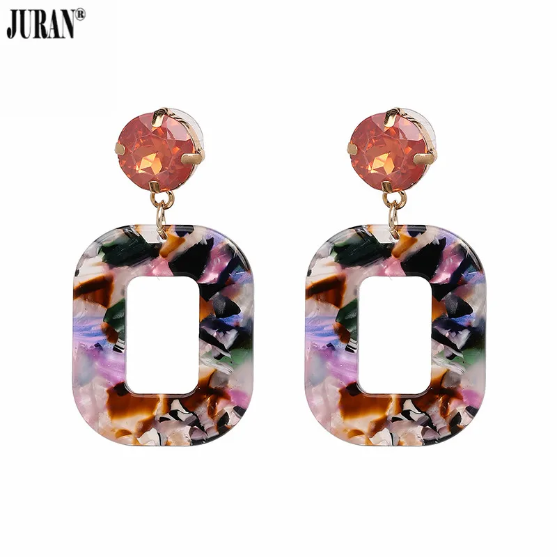 JURAN Fashion Jewelry Acrylic Resin Oval Dangle Earrings For Women Geometry Square Charm Drop Earrings Bohemian Wedding Brincos
JURAN Fashion Jewelry Acrylic Resin Oval Dangle Earrings For Women Geometry Square Charm Drop Earrings Bohemian Wedding Brincos