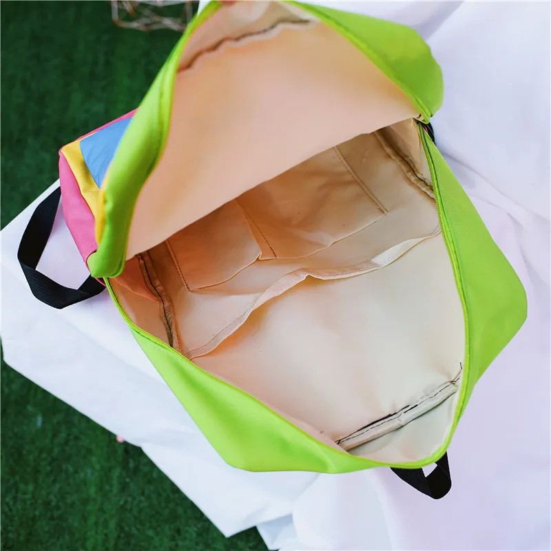 Menghuo Panelled Backpack Women Large Capacity School Backpack Bags for Girls 2018 Clown Printing Ultralight Backpack MochilasIMG_8361