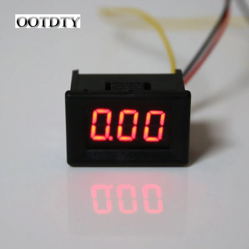 OOTDTY 2019 NEW DC 0-100V 0.36" 3-digital Voltmeter RED LED Display Panel Voltage Meter For Car Motorcycle
OOTDTY 2019 NEW DC 0-100V 0.36" 3-digital Voltmeter RED LED Display Panel Voltage Meter For Car Motorcycle