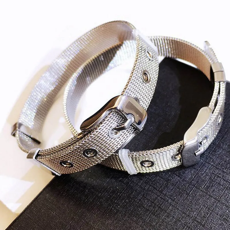 2018 Fashion Design Jewelry Stainless Steel Keeper Wrap Bracelets in Rose Gold Silver Gold Mesh Bracelet for Slide Charms
2018 Fashion Design Jewelry Stainless Steel Keeper Wrap Bracelets in Rose Gold Silver Gold Mesh Bracelet for Slide Charms