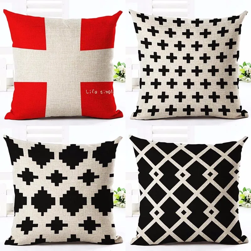 Simple Geometry Design Style Pattern Printed Cotton Linen Cushion Cover For Sofa Throw Pillow Fashion Cushions Fundas Cojines
Simple Geometry Design Style Pattern Printed Cotton Linen Cushion Cover For Sofa Throw Pillow Fashion Cushions Fundas Cojines