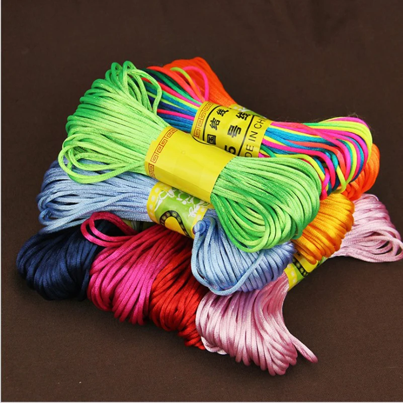 20meter/pack DIY Making Cord Accessories Pearl Thread Bead Polyester Silk Cord Thread Line 2.5mm Fit Bracelet Necklace Jewelry
20meter/pack DIY Making Cord Accessories Pearl Thread Bead Polyester Silk Cord Thread Line 2.5mm Fit Bracelet Necklace Jewelry
