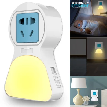 Smart Socket Wall Plug with Optical Control LED Light USB Charging Interface ALI88
Smart Socket Wall Plug with Optical Control LED Light USB Charging Interface ALI88