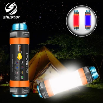Multifunctional Rechargeable LED Flashlight Camping Lantern 7800mAH Tent Light Lamp Work Fishing Warning Light IP68 waterproof
Multifunctional Rechargeable LED Flashlight Camping Lantern 7800mAH Tent Light Lamp Work Fishing Warning Light IP68 waterproof