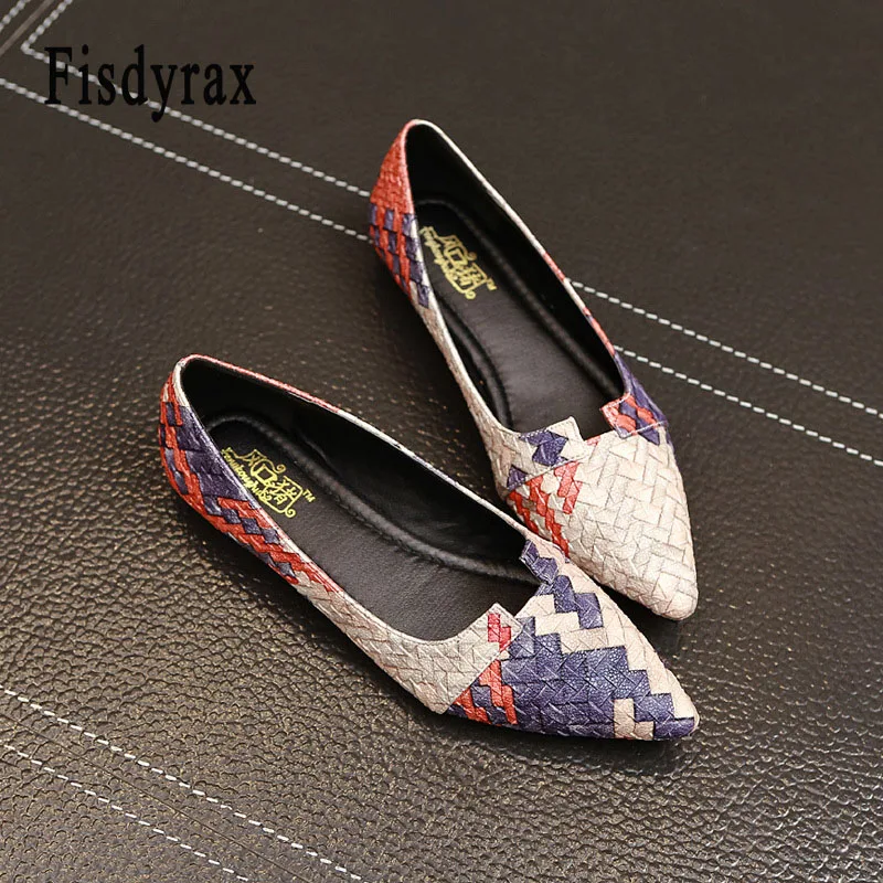 Fisdyrax Women Summer Autumn Flats Pointed Toe Shallow Mouth Flat Heel Sandals Shoes Casual Lady Multicolor Shoes
Fisdyrax Women Summer Autumn Flats Pointed Toe Shallow Mouth Flat Heel Sandals Shoes Casual Lady Multicolor Shoes