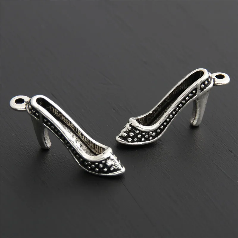 30pcs Tibetan Silver Color High Heeled Shoes Charms Pendants Jewelry Craft Diy Handmade A2853
30pcs Tibetan Silver Color High Heeled Shoes Charms Pendants Jewelry Craft Diy Handmade A2853