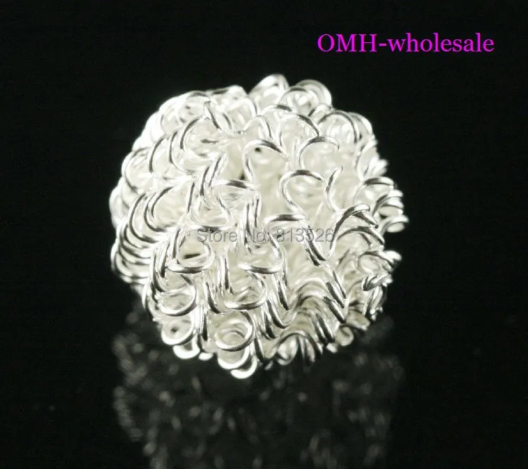 OMH wholesale Jewelry accessories 20pcs 12mm silver white Wire ball metal beads global Free shipping
OMH wholesale Jewelry accessories 20pcs 12mm silver white Wire ball metal beads global Free shipping