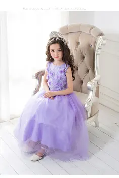 2017 New Summer sleevesless Girls Dress Round neck Flower purple Girls Dress for Wedding Birthday Party Dress Ball Gown 3-12 Y
2017 New Summer sleevesless Girls Dress Round neck Flower purple Girls Dress for Wedding Birthday Party Dress Ball Gown 3-12 Y