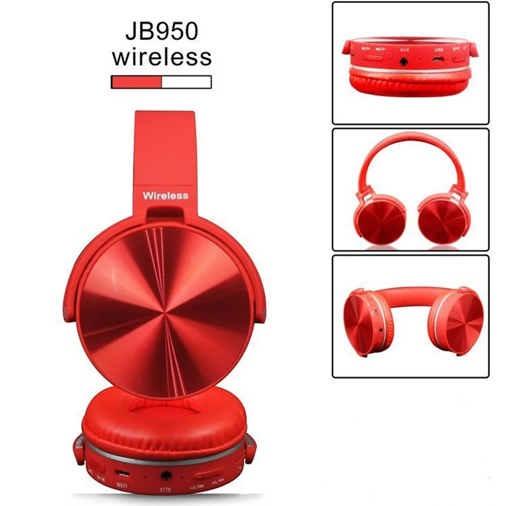 High Quality Over Ear Headphone Bluetooth Earphone JB950 Wireless Headset with Mic Noise Cancellation 5 Colors
High Quality Over Ear Headphone Bluetooth Earphone JB950 Wireless Headset with Mic Noise Cancellation 5 Colors