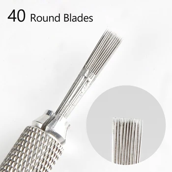 Newest design Fast eyebrow permanent make up 40pin round blades microblading tebori needles for fog eyebrow 50PCS
Newest design Fast eyebrow permanent make up 40pin round blades microblading tebori needles for fog eyebrow 50PCS