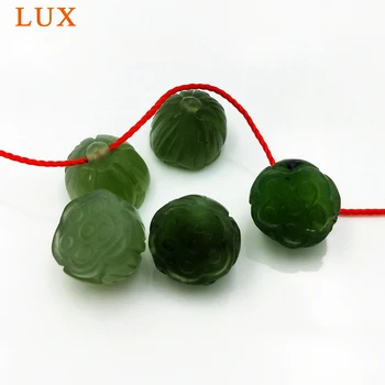 Carved Seedpod of the lotus Nephrite Jades Pendant flower Natural Spinach green jades Pendant heads gem stone bead for making
Carved Seedpod of the lotus Nephrite Jades Pendant flower Natural Spinach green jades Pendant heads gem stone bead for making