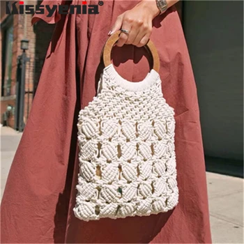 Kissyenia Rattan Women Bags Bohemia Handmade Straw Handbags Millettia Handle Knitted Summer Bali Beach Tote Wicker Bags KS1334
Kissyenia Rattan Women Bags Bohemia Handmade Straw Handbags Millettia Handle Knitted Summer Bali Beach Tote Wicker Bags KS1334