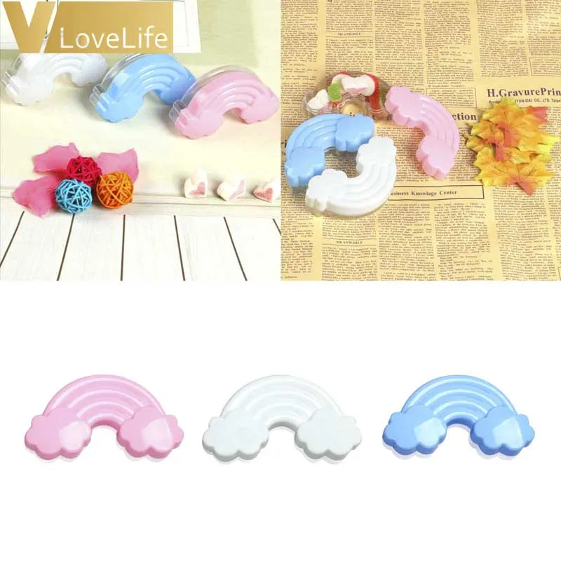 6Pcs 10cm x 3cm x 5cm Plastic Rainbow Shape Party White/Pink/Blue Mini Gift Boxes Under DIY Candy Boxes Birthday
6Pcs 10cm x 3cm x 5cm Plastic Rainbow Shape Party White/Pink/Blue Mini Gift Boxes Under DIY Candy Boxes Birthday